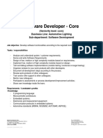 Job Advert - AL - SW - Developer - Core PDF