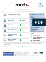 Drainage and Water Search: Property Address About Your Search