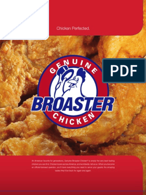 Why Pressure Fry? - Genuine Broaster Chicken