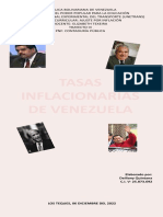 Tasas Inflacionarias de Venezuela Durante Cada Manadato Presidencial