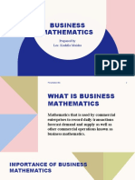 Bus Math Business Mathematics