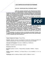 Prestação de contas de contratos de gestão no TCE-PR