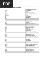 List of Abbreviations