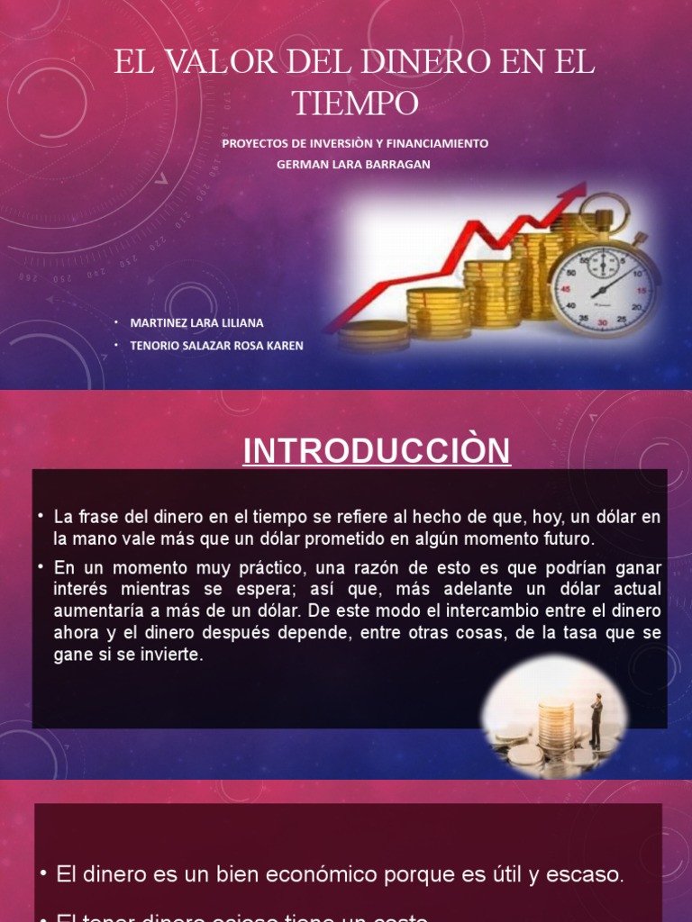 Valor Del Dinero en El Tiempo | PDF | Interés | Tasas de interés
