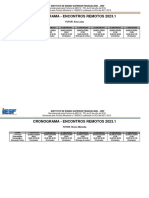 Cronograma Encontros Disciplinas Ead - 2023.1