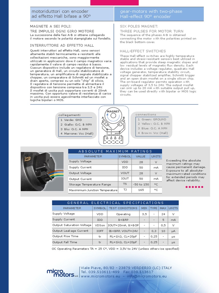 Technical Data Encoder PDF | PDF