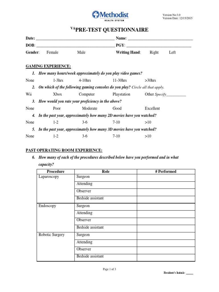 TASSLFINAL - Pretestquestionnaire (Questionnaire of The Texas ...