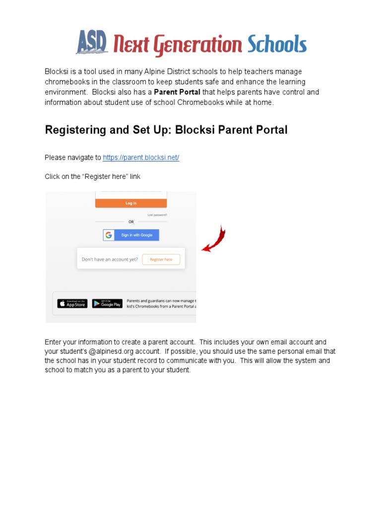 Blocksi Parent Portal Instructions PDF | PDF | You Tube | World Wide Web