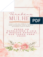 Dia Da Mulher Com Mensagem Motivacional Aquarela Moderno Rosa Story Do Instagram PDF