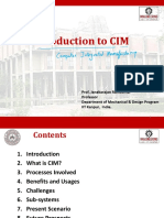 Lecture 1-2, Introduction To CIM, Dr. Janakarajan Ramkumar
