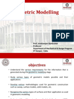 Lecture 10-11, Geometric Modelling, Dr. Janakarajan Ramkumar