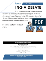 Running a Debate: Tips for Planning and Hosting