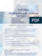 MATH4ENGINEERING DATA ANALYSIS LECTURE 1: A STEP-BY-STEP GUIDE TO DATA COLLECTION