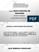 12.8 Inactivacion de Vacunas: Enfermeria Comunitaria