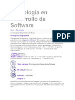 Ingenieria de Sistemas y Tecn en Desarrollo de Software 1