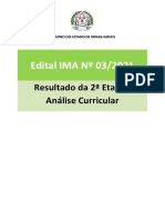 Resultado 2a Etapa Análise Currículo