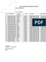 Format Kegiatan Rekapitulasi Kegiatan Praktik Profesi