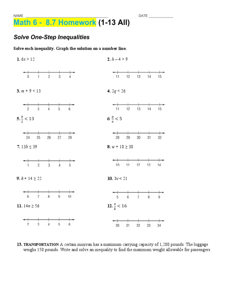 Math 6B 8.7 Homework | PDF
