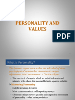 Personality and Values
