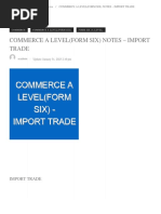 (Ecolebooks - Com) COMMERCE A LEVEL (FORM SIX) NOTES - IMPORT TRADE