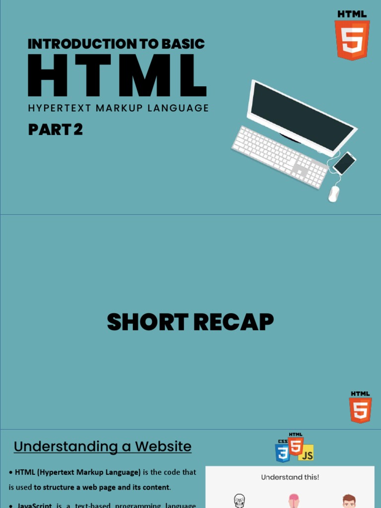 Introduction+to+Basic+HTML+Part+2.pdf | PDF | Html | Html Element