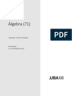 Programa Álgebra 71 1C 2023