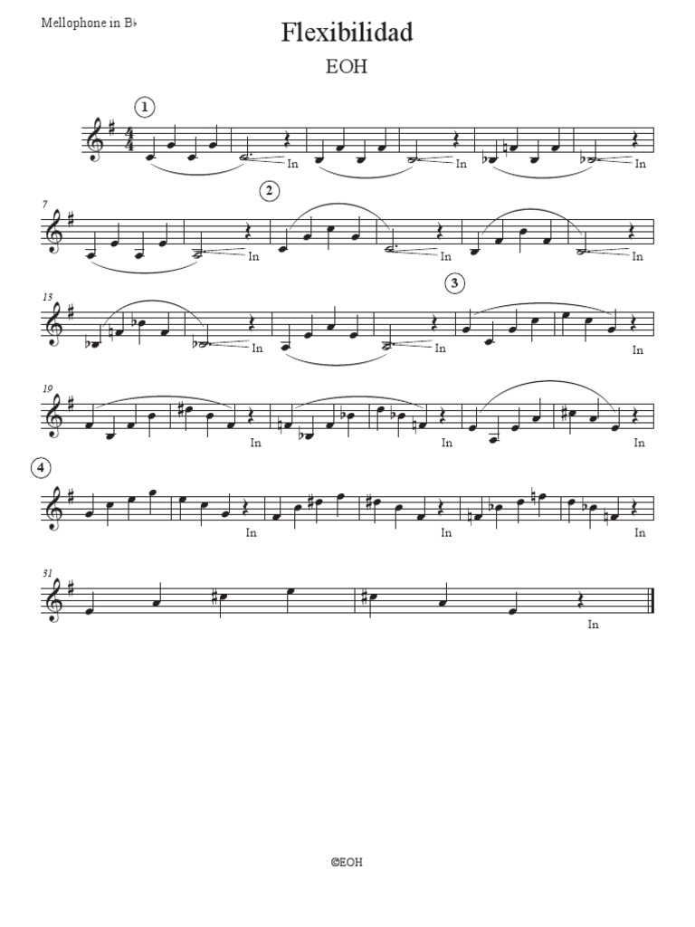 Flexibilidad Mellophone in BB PDF