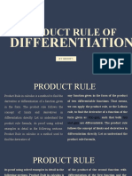 Product Rule of Differentiation