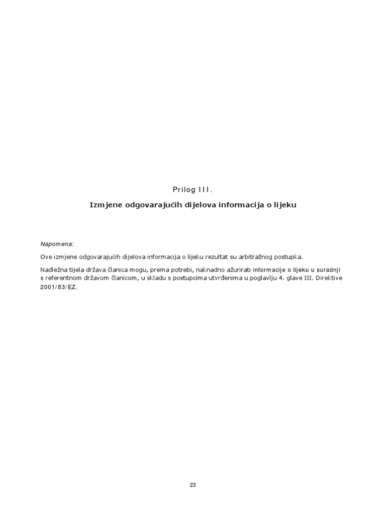 Metamizole Article 31 Referral Annex III - HR | PDF