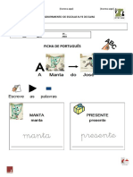 Ficha de Português com 3 questões