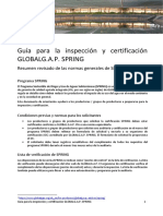 Guía SPRING inspección certificación GLOBALG.A.P
