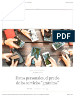 Datos Personales, El Precio de Los Servicios Gratuitos