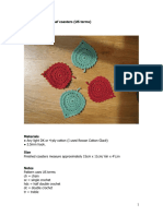 Leaf Coaster Pattern US Terms PDF