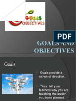 Goals and Objectives