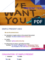 PRESENT TENSE USES AND CONJUGATION