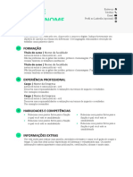 Currículo - Modelo 2