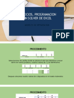 Ejercicios, Programacion Con Solver de Excel