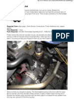 Ford Mondeo - Change The Thermostat - Change The Temperature Guage Sender