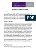 Corporate Practice of Medicine Issue Brief - 1