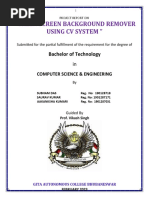 Green Screen Background Remover Using CV System