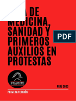 Guía de Medicina, Sanidad Y Primeros Auxilios en Protestas: Primera Versión