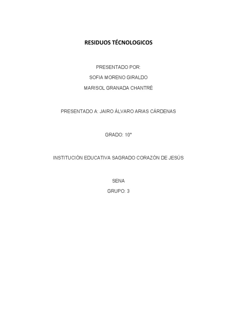 Impacto de la Basura Electrónica Ambiental | PDF | Residuos ...