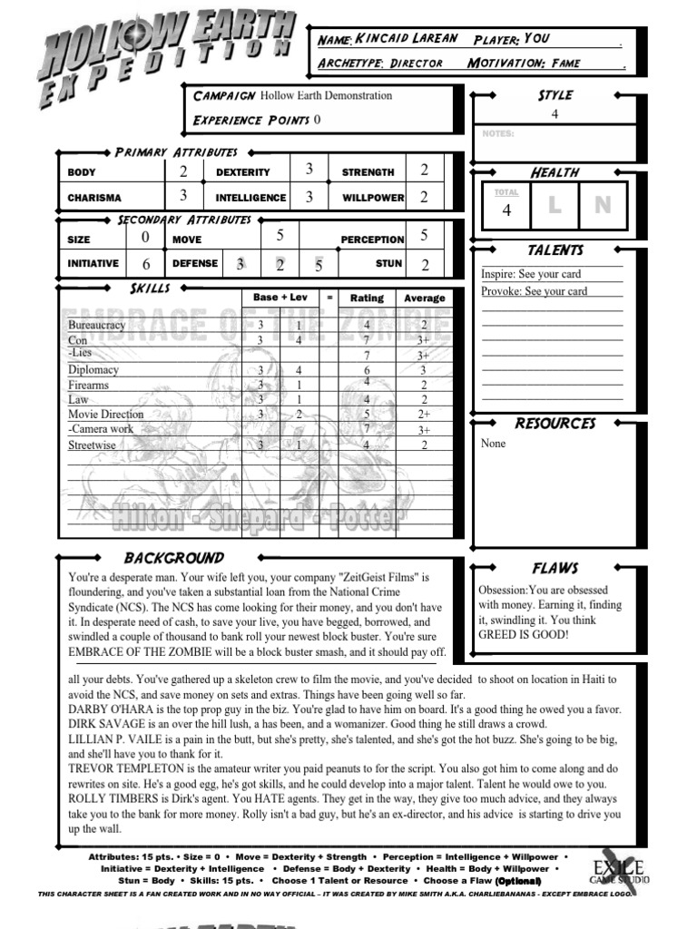 Character Sheets and Table Tents | PDF | Business