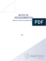 Matriz de Procedimientos