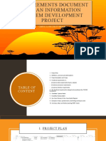 Requirements Document for an Information System Development Project