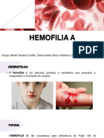 Hemofilia A: deficiência do fator VIII