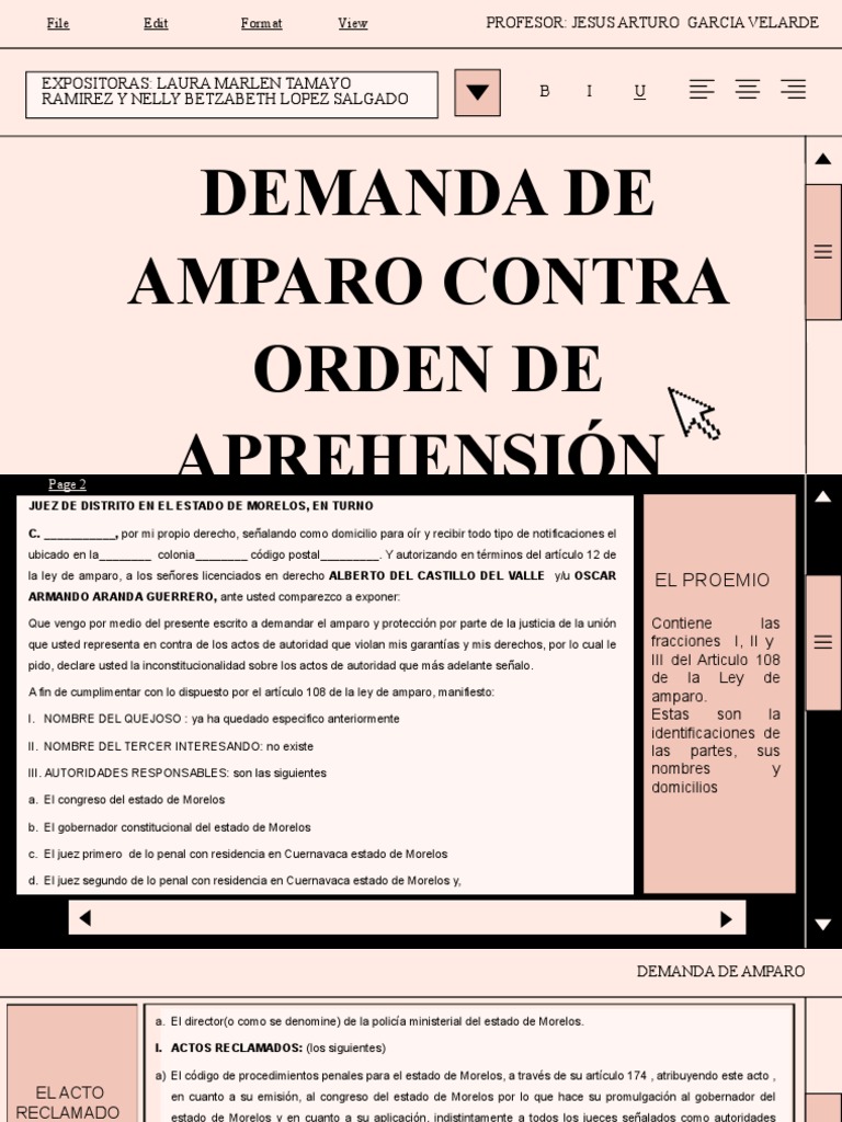 Amparo contra Orden de Aprehensión | PDF | Derecho penal | Mandato