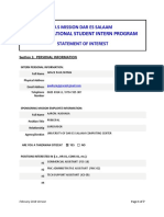 Foreign National Student Intern Application Form
