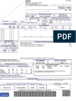 Nota fiscal de serviços de água e esgoto