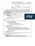 St. Mary's College English 8 Character Sketch Learning Plan